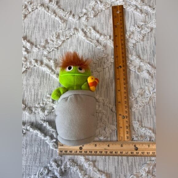 Vintage 1997 Sesame Street Beans Oscar the‎ Grouch Plush - Picture 4 of 4